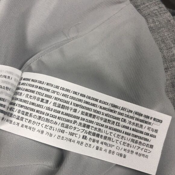 Abercrombie & Fitch Vest Womens Size Small Gray Pocket Front Lined Minimalist - Picture 13 of 13